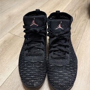 Jordan Black and Pink Men's Sneakers